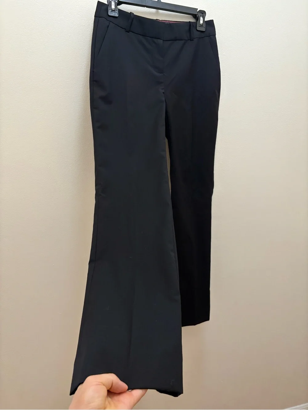 J. Crew NEW Black 100% Wool Hutton Trouser Pants Size 2P Business Casual Career